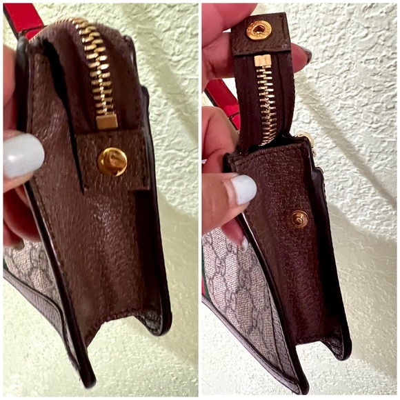 👑✅PRICE FIRM✅AUTHENTIC Gucci GG Supreme Ophidia Wristlet - Picture 9 of 17